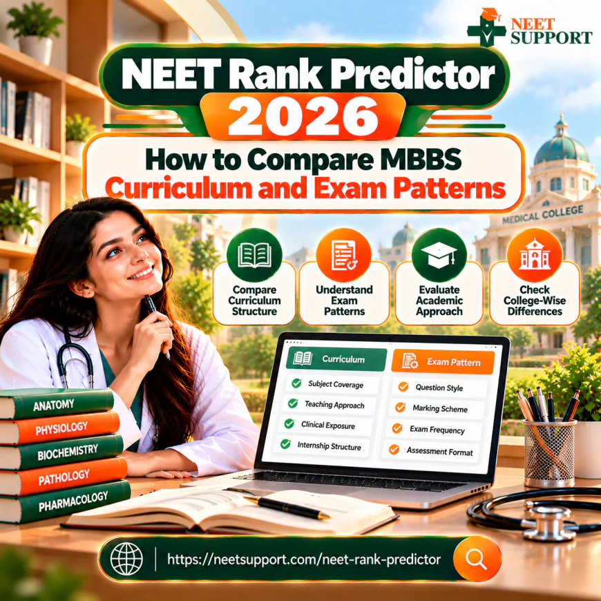 NEET Rank Predictor 2026: How to Compare MBBS Curriculum and Exam Patterns
