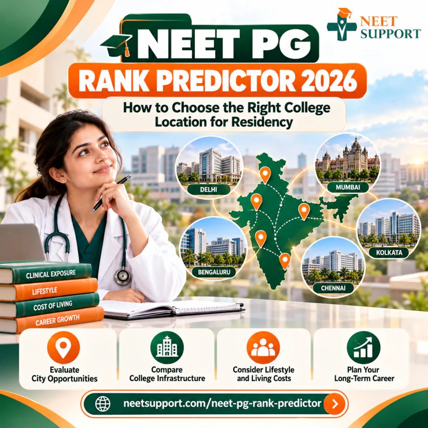 NEET PG Rank Predictor 2026: How to Choose the Right College Location for Residency
