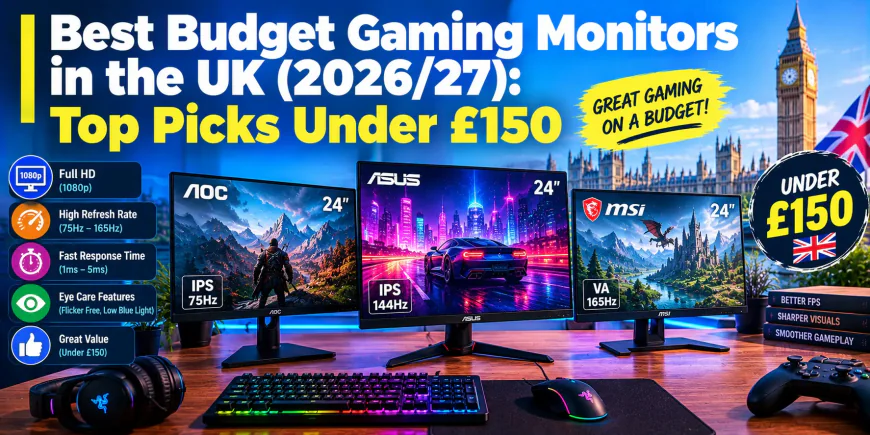 Best Budget Gaming Monitors in the UK Under £150 (2026 Guide)