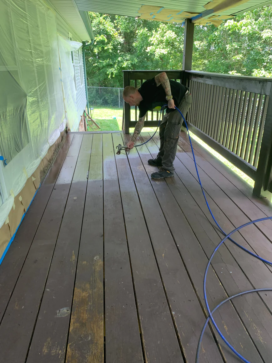 Pressure Washing in Sevierville, TN: Why Does Your Driveway Look Stained?