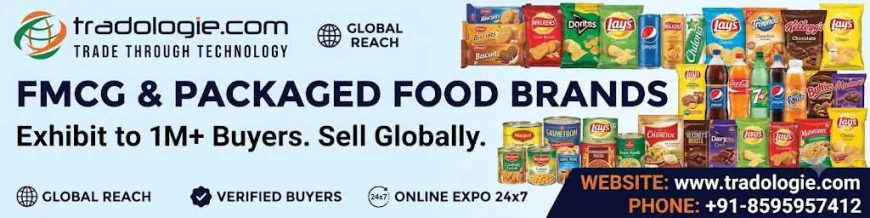 FMCG & Packaged Food Brands Exhibit to 1M+ Buyers. Sell Globally.