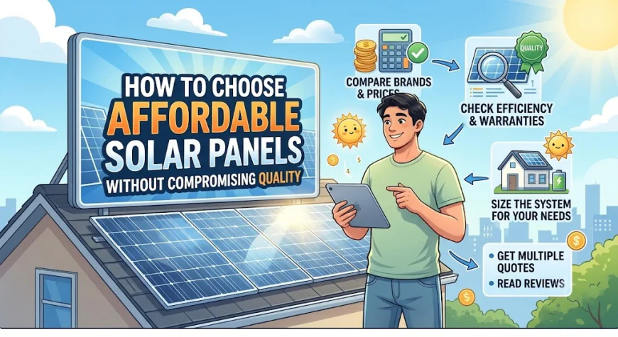 How to Choose Affordable Solar Panels Without Compromising Quality