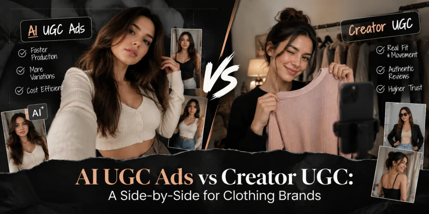AI UGC Ads vs Creator UGC for Clothing Brands | Veicolo
