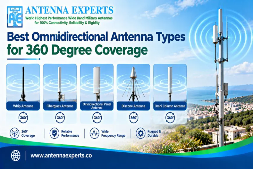 Best Omnidirectional Antenna Types for 360 Degree Coverage