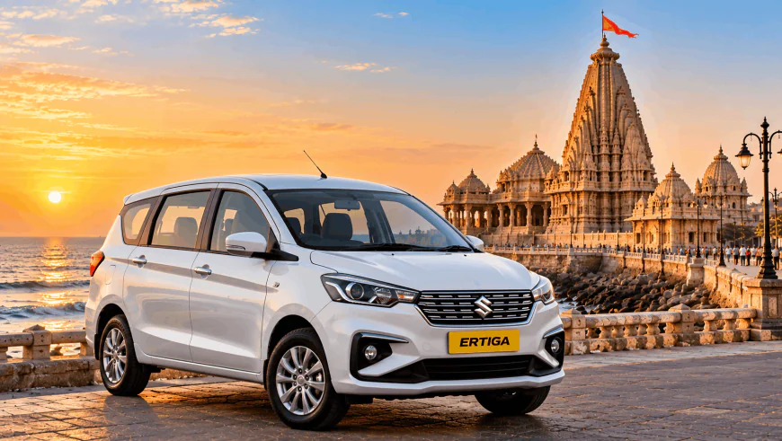 Explore Somnath with a Spacious Ertiga Taxi Service