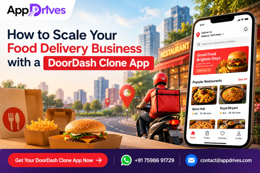 How to Scale Your Food Delivery Business with a DoorDash Clone App