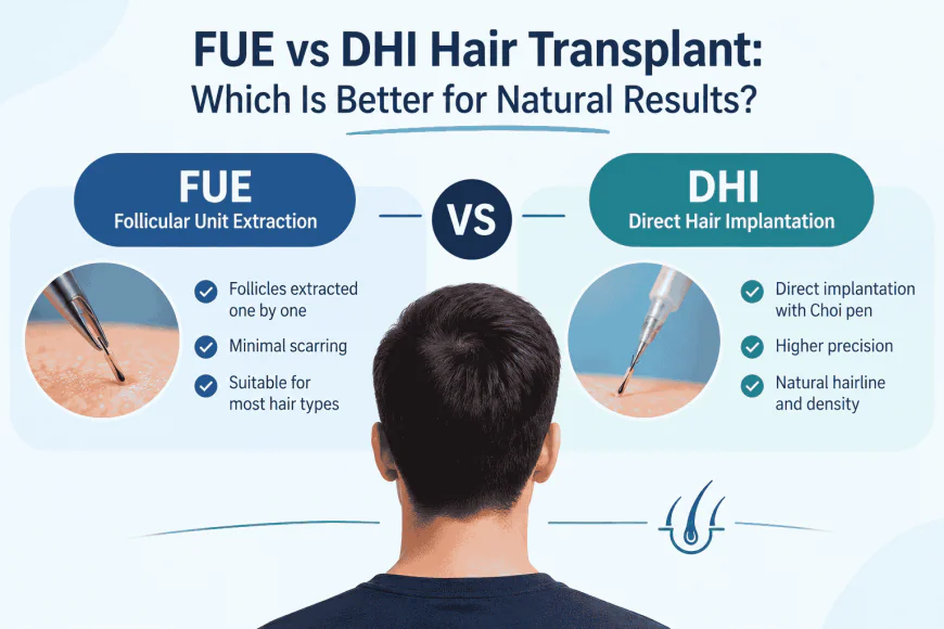 FUE vs DHI Hair Transplant: Which Is Better for Natural Results?
