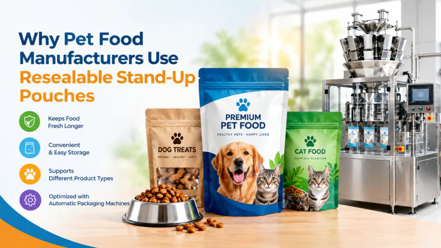 Why Pet Food Manufacturers Use Resealable Stand-Up Pouches