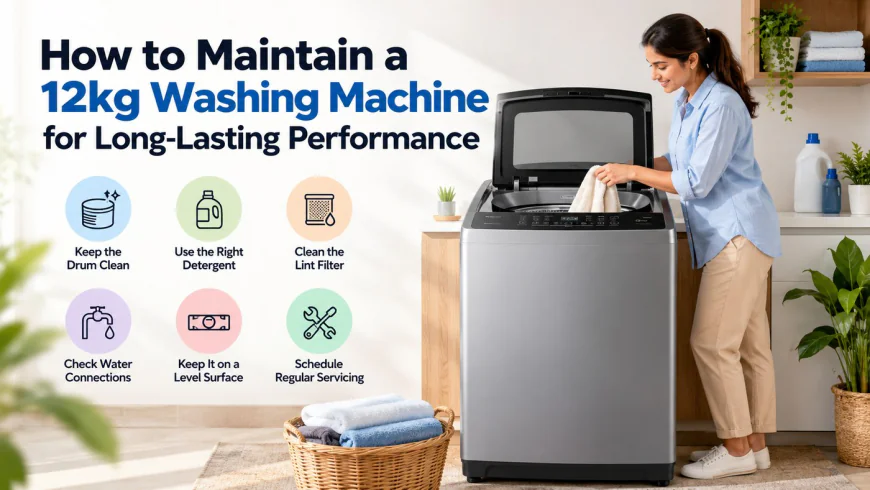 How to Maintain a 12kg Washing Machine for Long-Lasting Performance