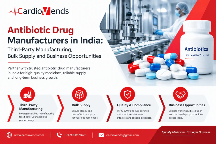 Antibiotic Drug Manufacturers in India: Third-Party Manufacturing, Bulk Supply and Business Opportunities