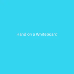 Hand on a Whiteboard